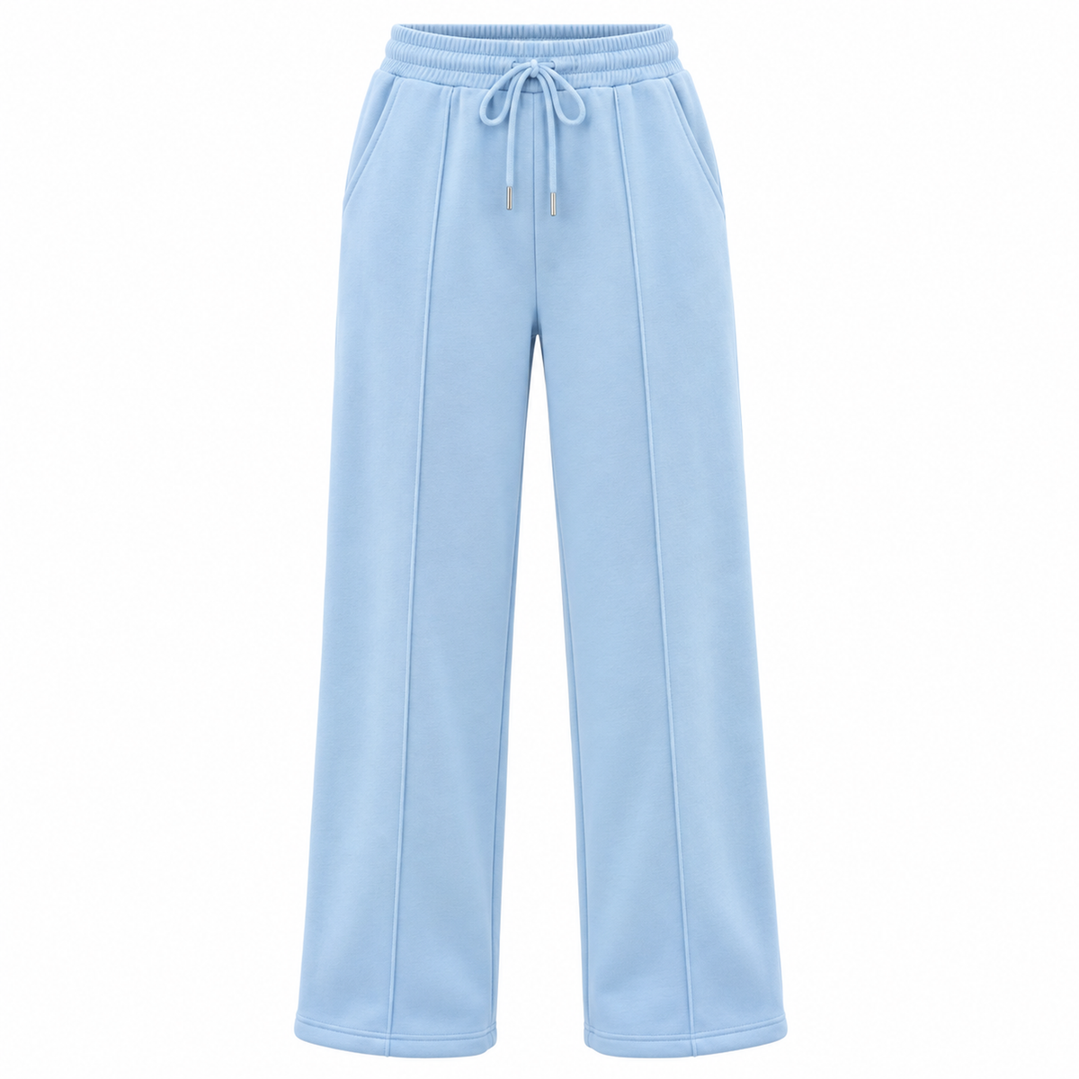 Jogger Bota Recta — tela perchada y ajuste relajado — color azul-bebe [ca-cor:azul-bebe]