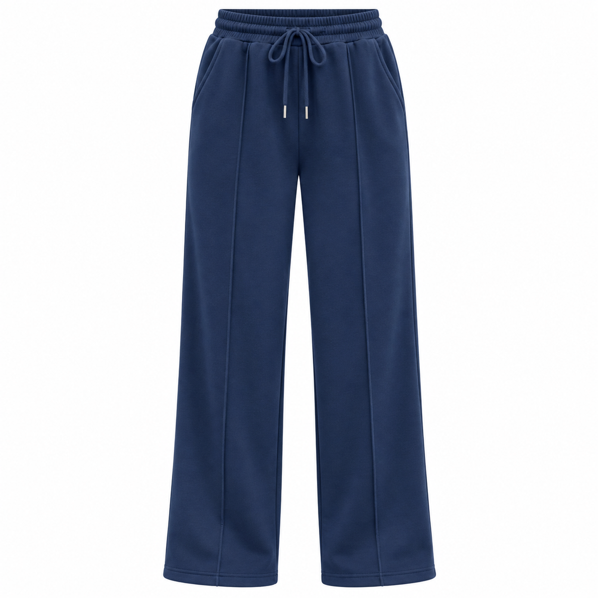 Jogger Bota Recta — tela perchada y ajuste relajado — color azul-oscuro [ca-cor:azul-oscuro]
