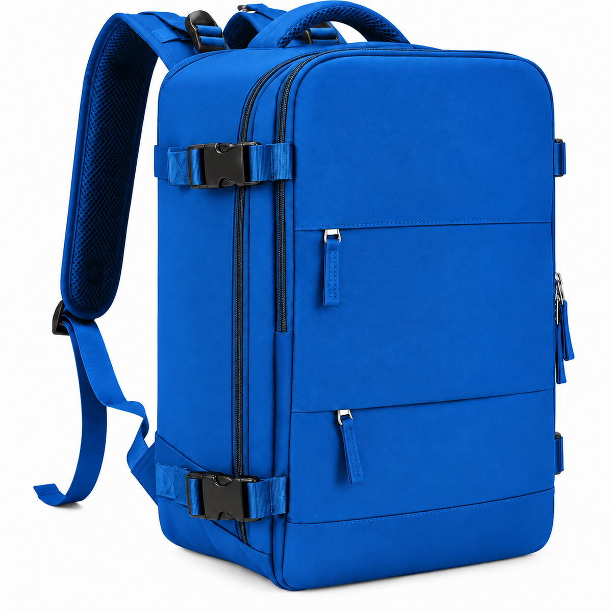 Mochila de viaje con compartimentos para portátil y zapatos — color azul [ca-cor:azul] [ca-quadro:01-principal]