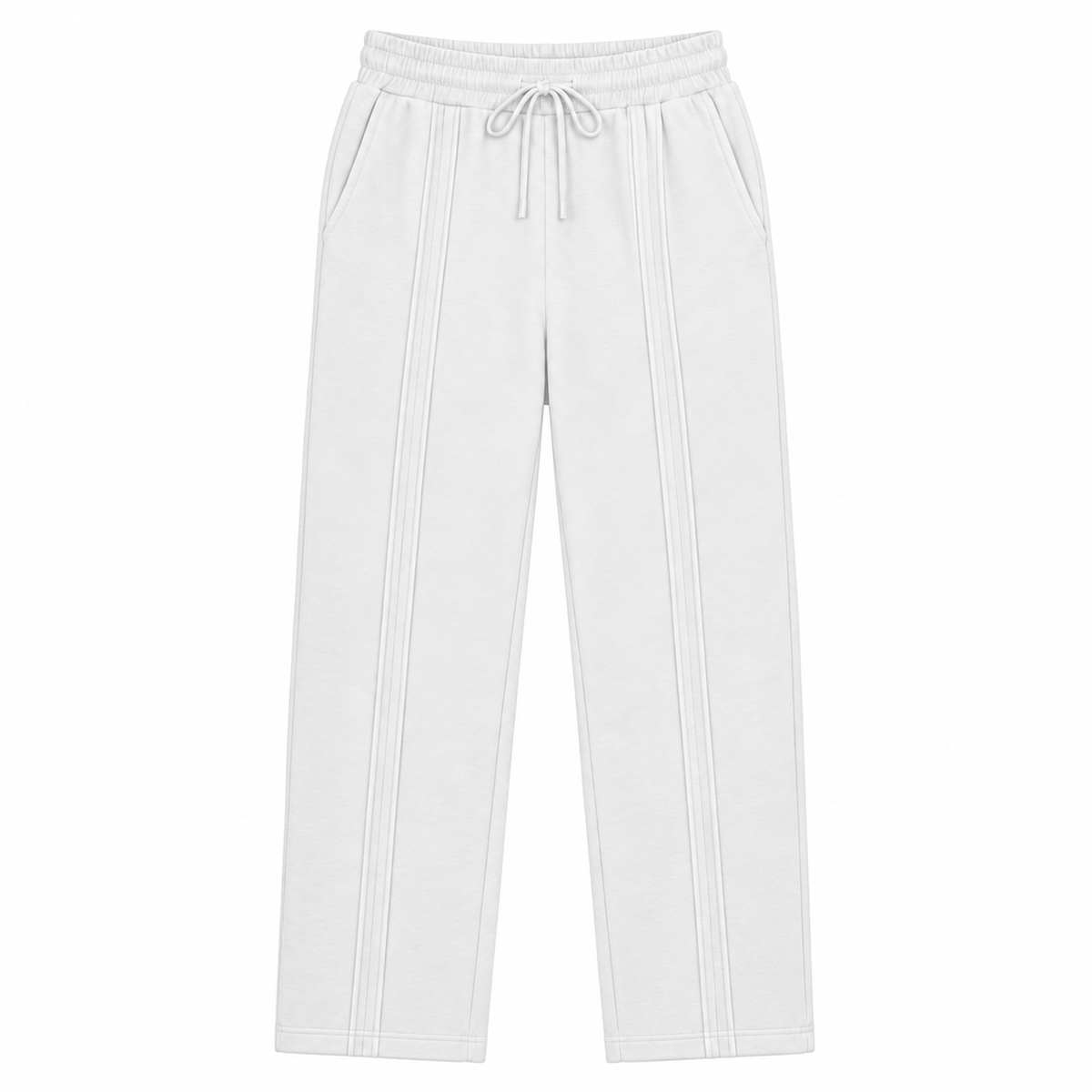 Pantalón Jogger de Dama — 3 pespuntes y tallas S a 3XL — color blanco [ca-cor:blanco] [ca-quadro:01-principal]