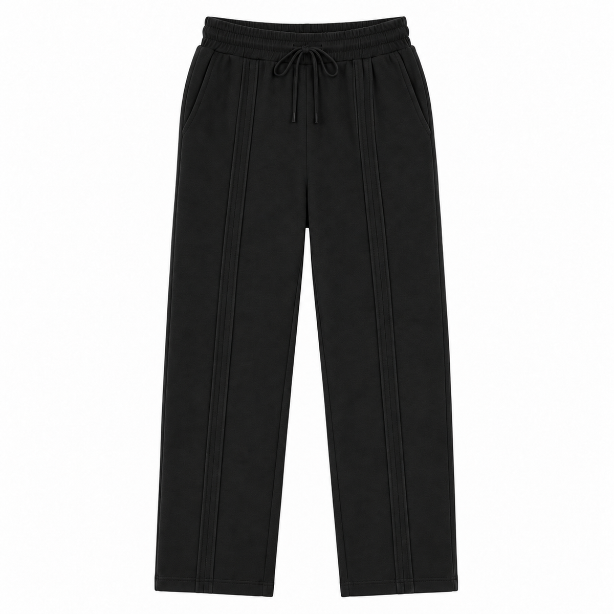 Pantalón Jogger de Dama — 3 pespuntes y tallas S a 3XL — color negro [ca-cor:negro] [ca-quadro:01-principal]