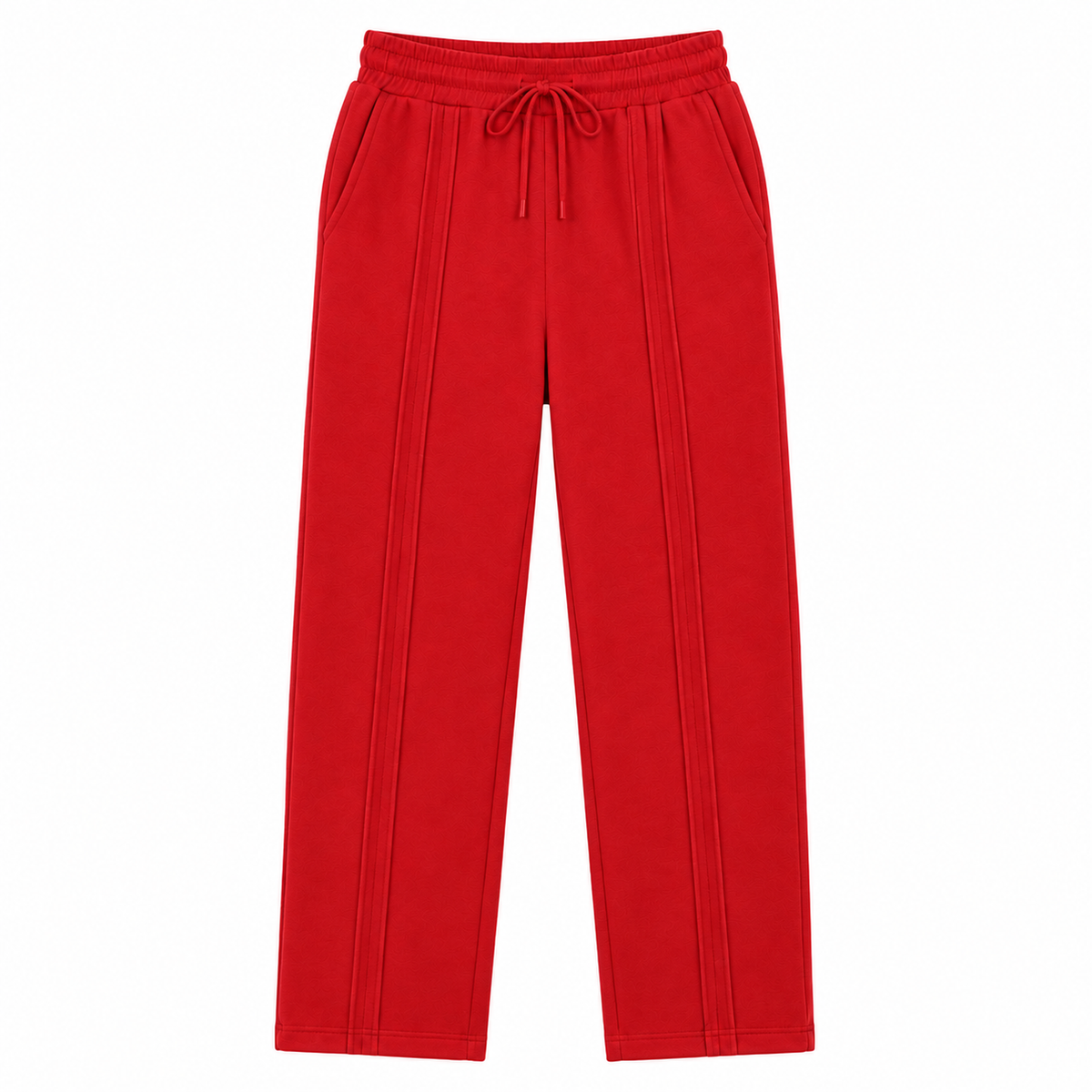 Pantalón Jogger de Dama — 3 pespuntes y tallas S a 3XL — color rojo [ca-cor:rojo] [ca-quadro:01-principal]