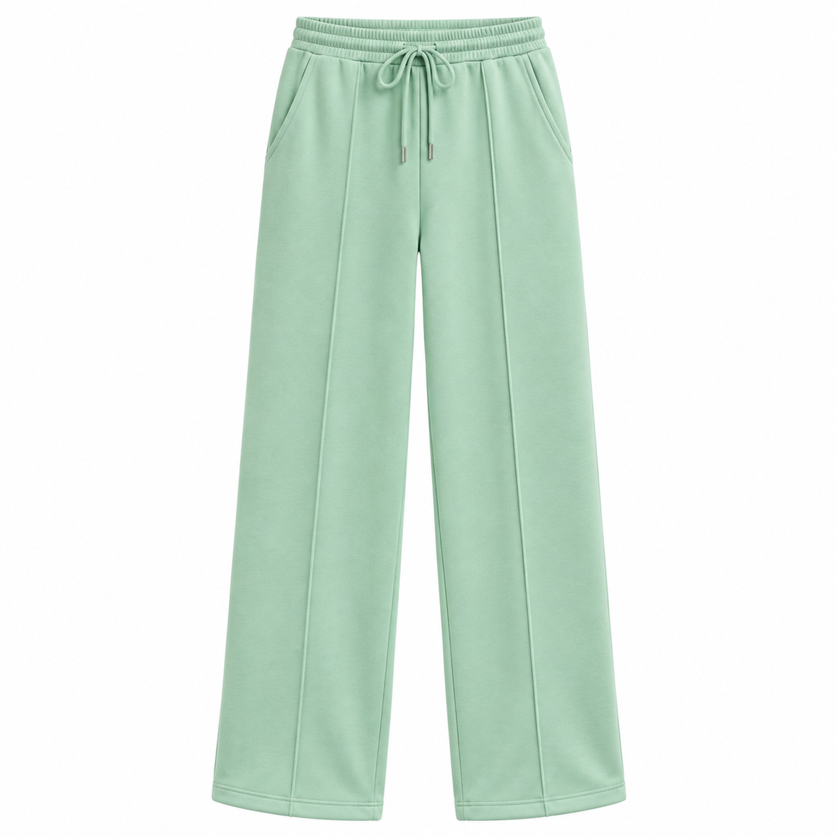 Jogger Bota Recta — tela perchada y ajuste relajado — color verde-menta [ca-cor:verde-menta]