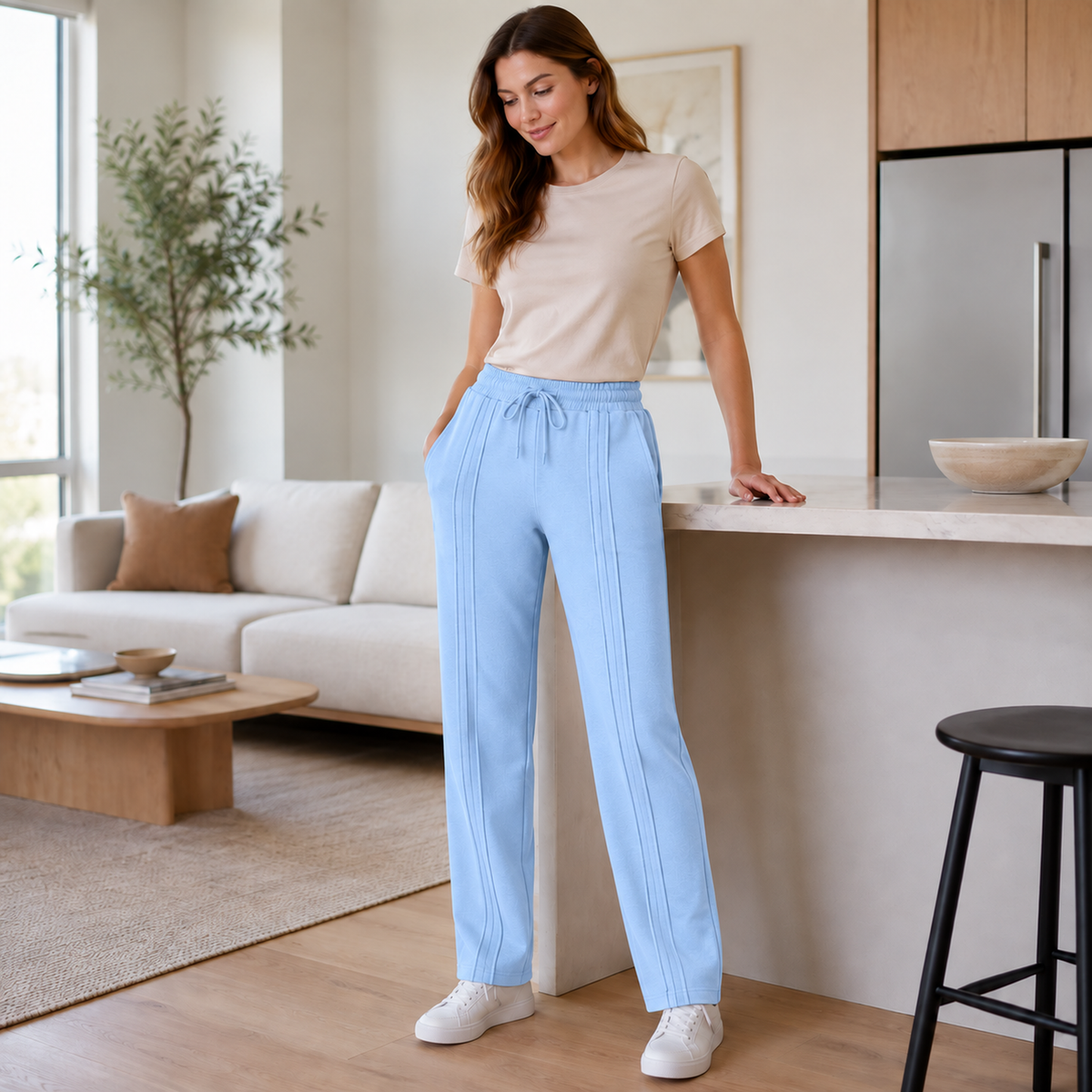 Pantalón Jogger de Dama — 3 pespuntes y tallas S a 3XL — imagen 26