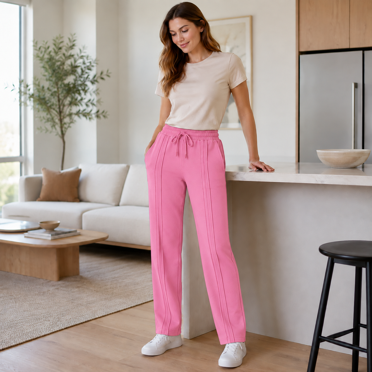Pantalón Jogger de Dama — 3 pespuntes y tallas S a 3XL — imagen 29