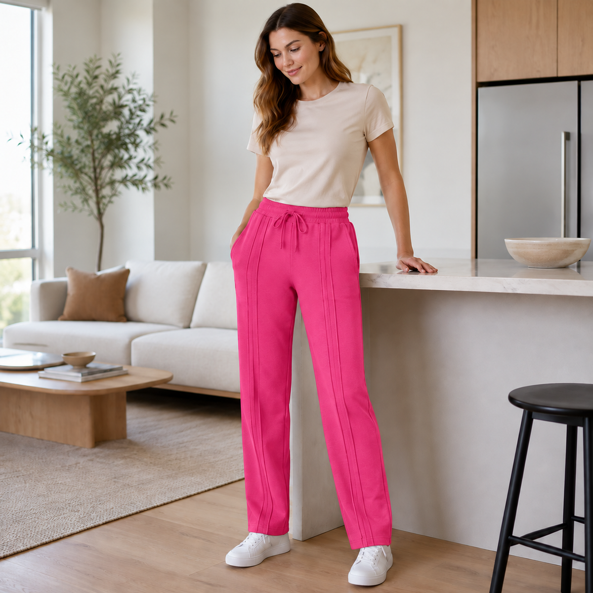 Pantalón Jogger de Dama — 3 pespuntes y tallas S a 3XL — imagen 32