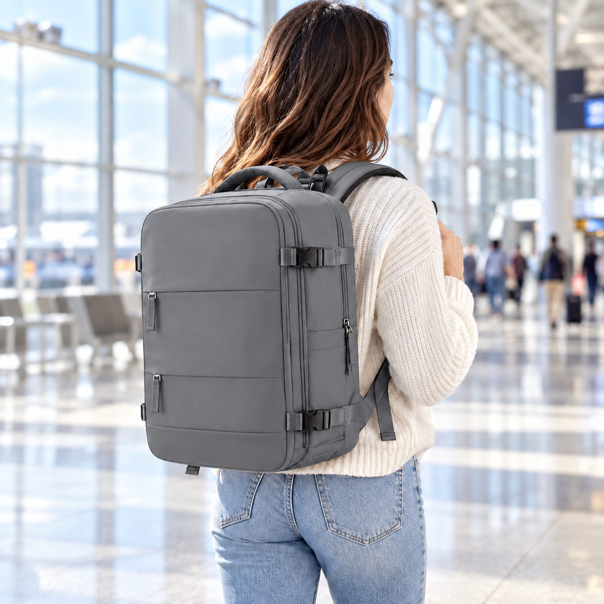 Mochila de Viaje con Compartimentos para Portátil y Zapatos — imagen 20