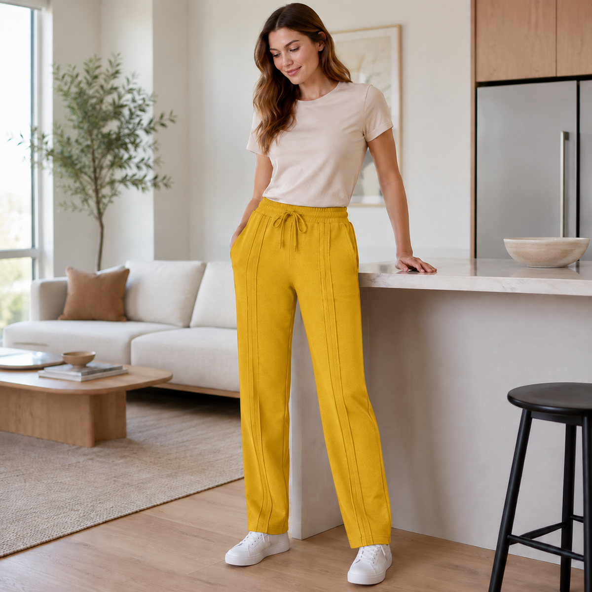 Pantalón Jogger de Dama — 3 pespuntes y tallas S a 3XL — imagen 36