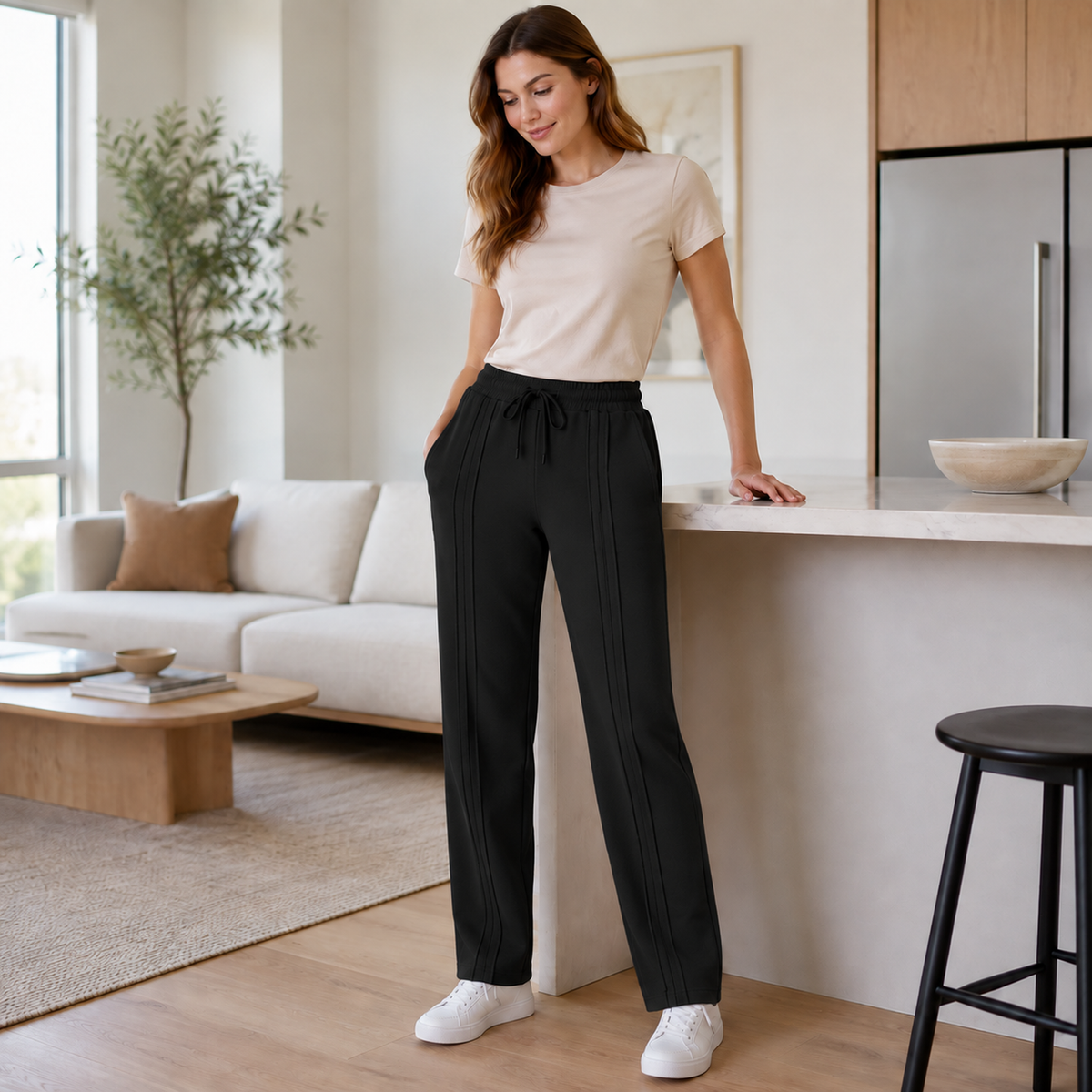 Pantalón Jogger de Dama — 3 pespuntes y tallas S a 3XL — imagen 37