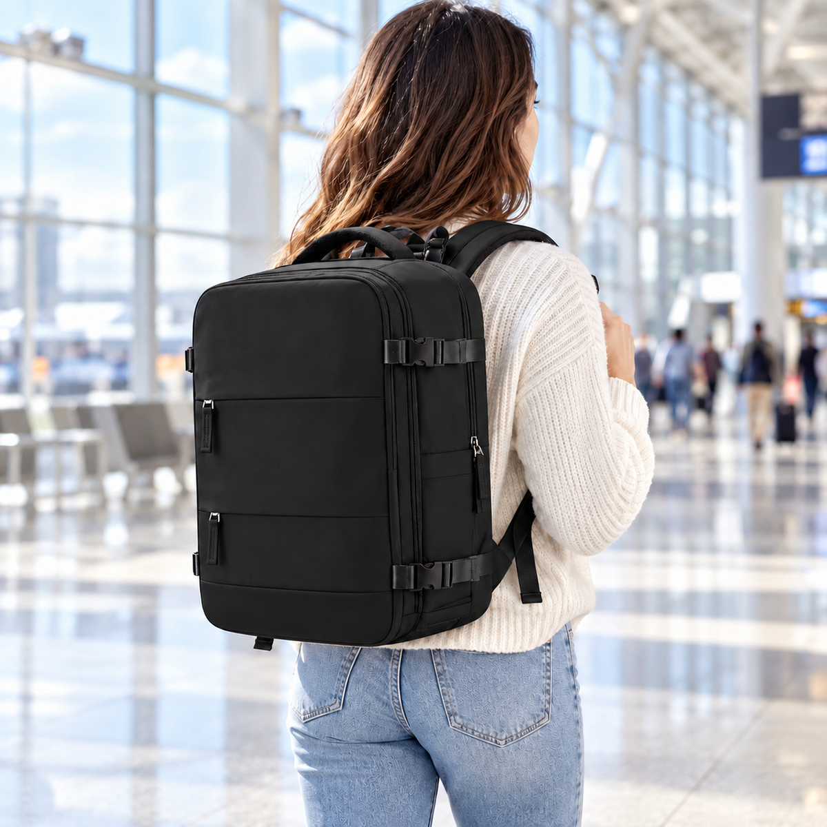Mochila de Viaje con Compartimentos para Portátil y Zapatos — imagen 22