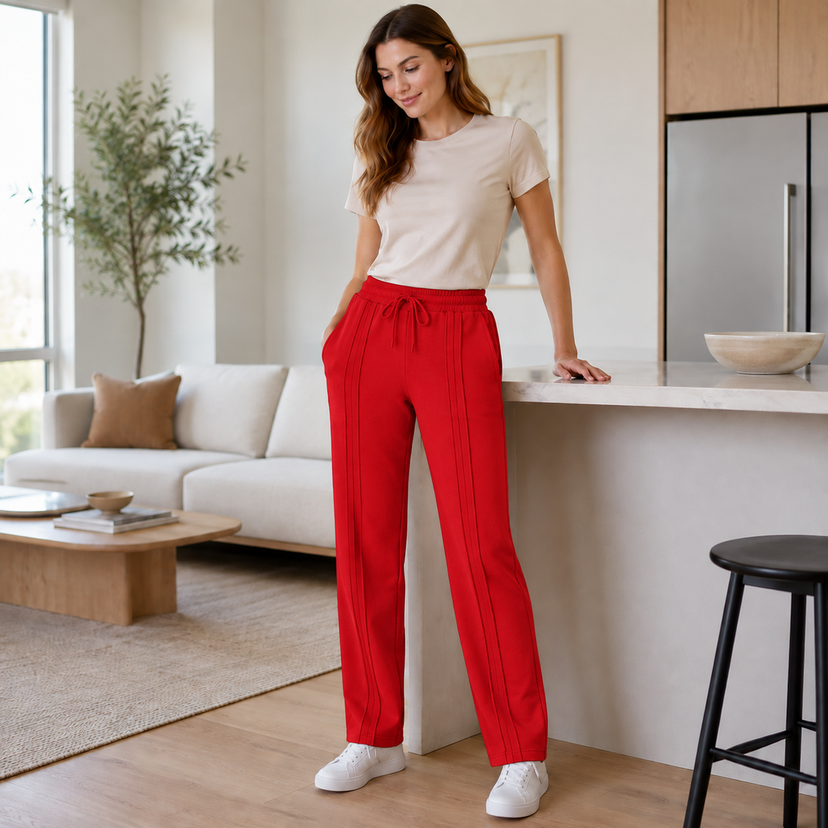 Pantalón Jogger de Dama — 3 pespuntes y tallas S a 3XL — imagen 39