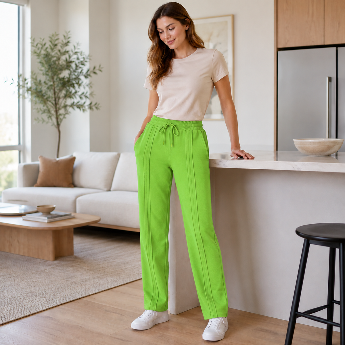 Pantalón Jogger de Dama — 3 pespuntes y tallas S a 3XL — imagen 41