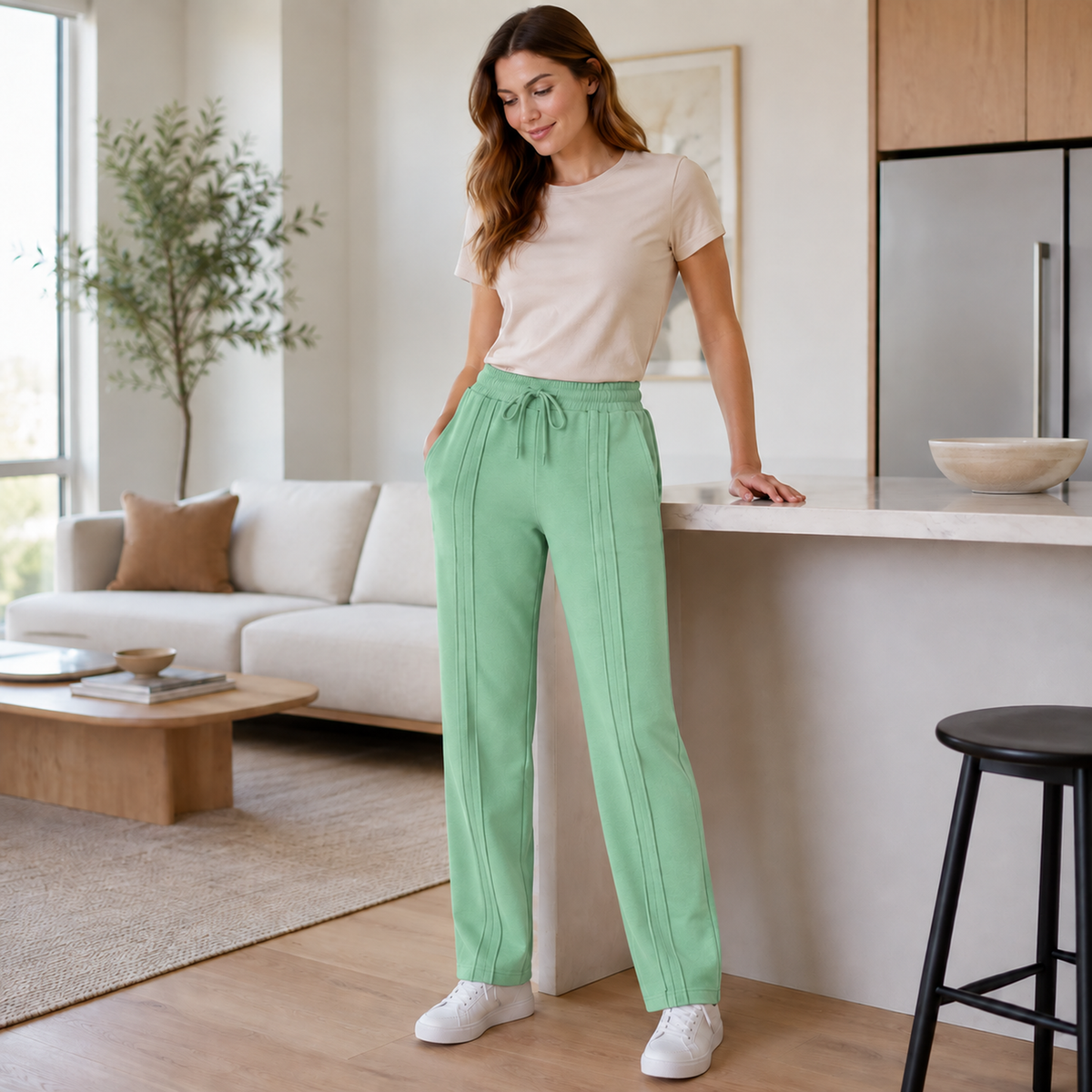 Pantalón Jogger de Dama — 3 pespuntes y tallas S a 3XL — imagen 42