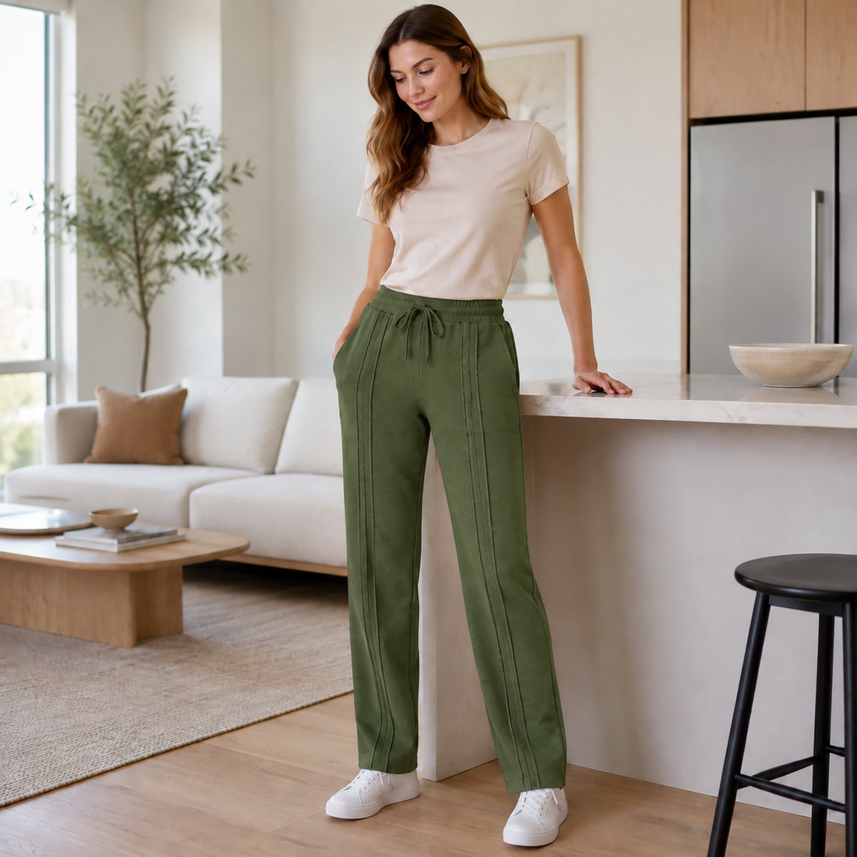Pantalón Jogger de Dama — 3 pespuntes y tallas S a 3XL — imagen 43