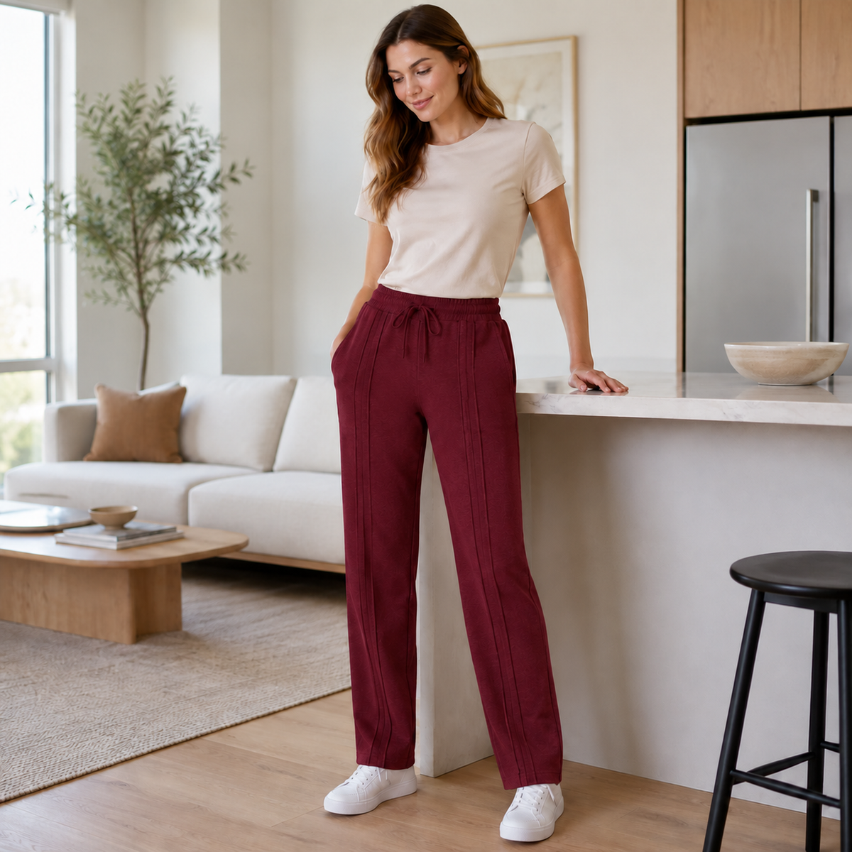 Pantalón Jogger de Dama — 3 pespuntes y tallas S a 3XL — imagen 44