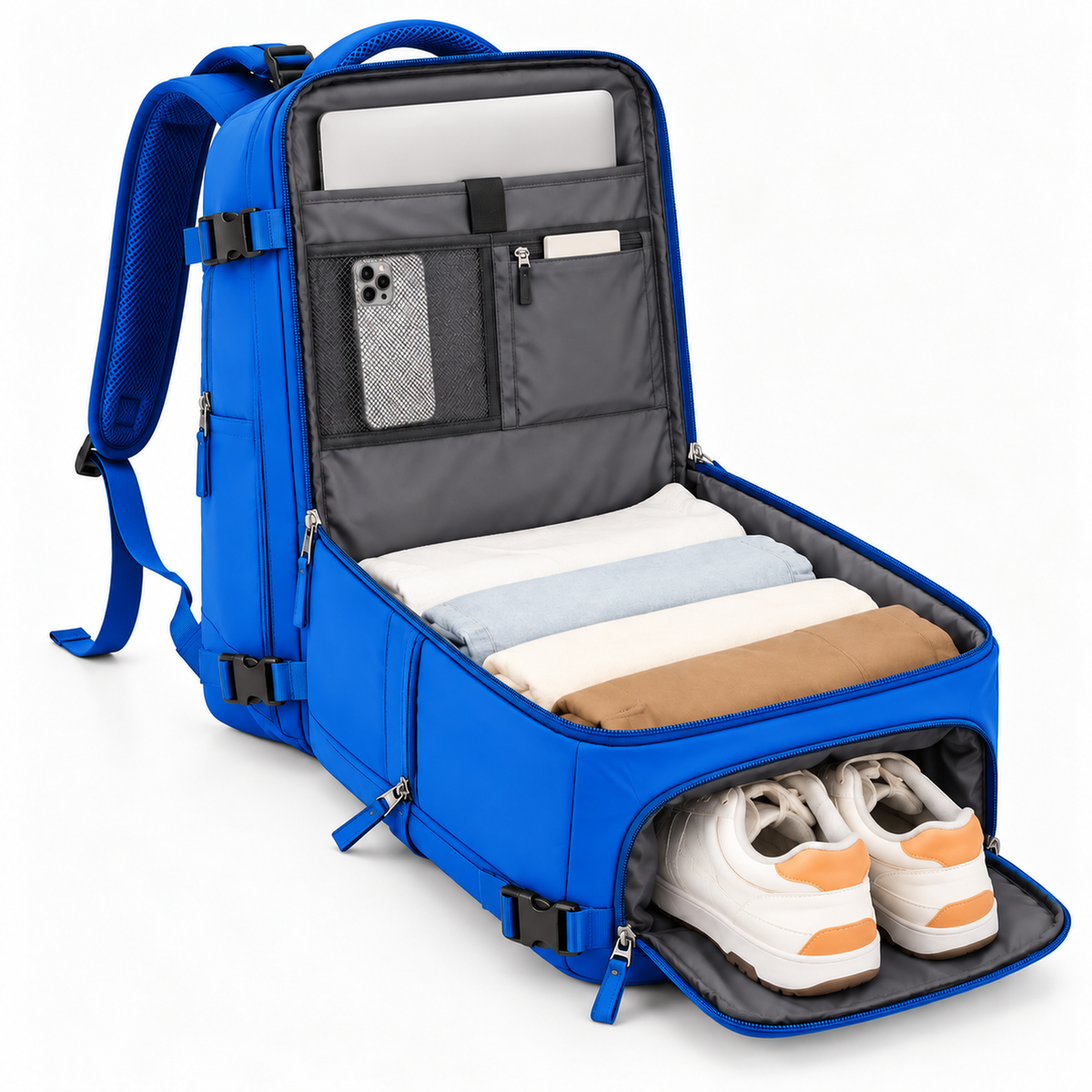 Mochila de Viaje con Compartimentos para Portátil y Zapatos — imagen 28