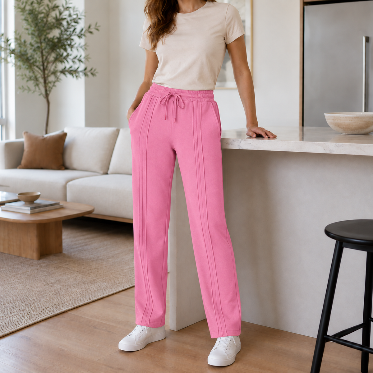 Pantalón Jogger de Dama — 3 pespuntes y tallas S a 3XL — imagen 49