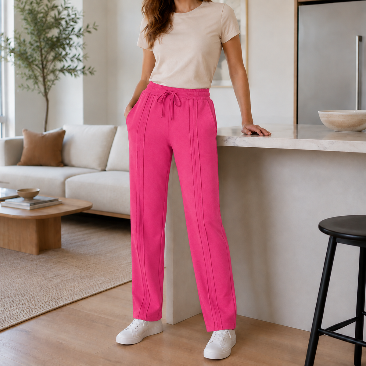 Pantalón Jogger de Dama — 3 pespuntes y tallas S a 3XL — imagen 52