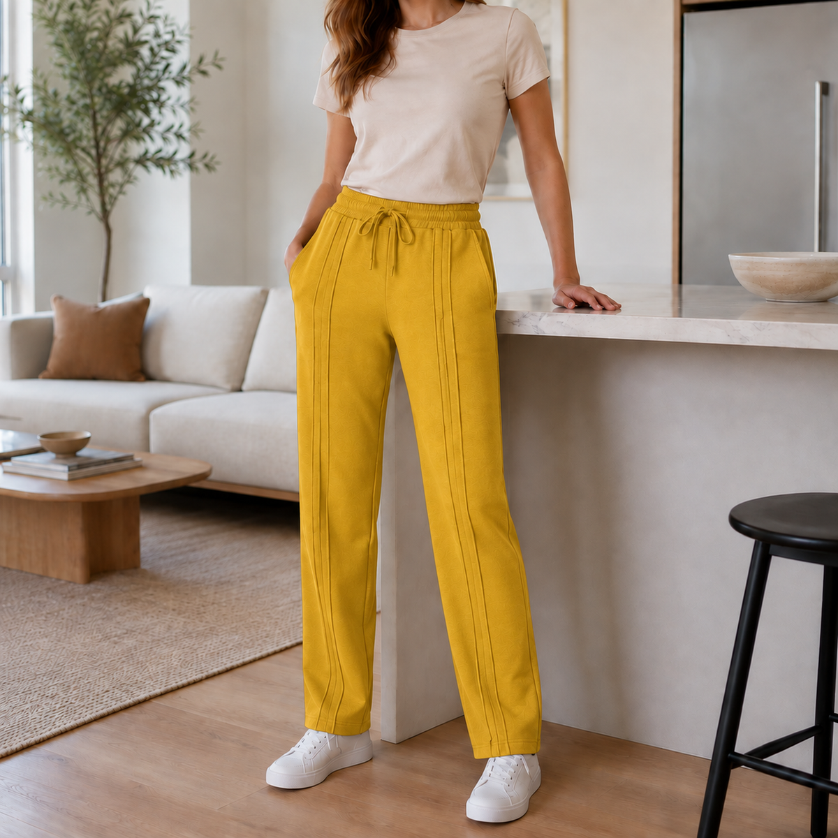 Pantalón Jogger de Dama — 3 pespuntes y tallas S a 3XL — imagen 56