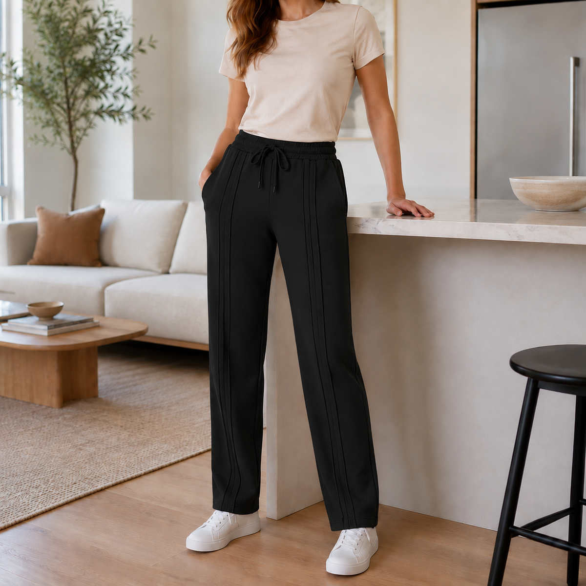 Pantalón Jogger de Dama — 3 pespuntes y tallas S a 3XL — imagen 57