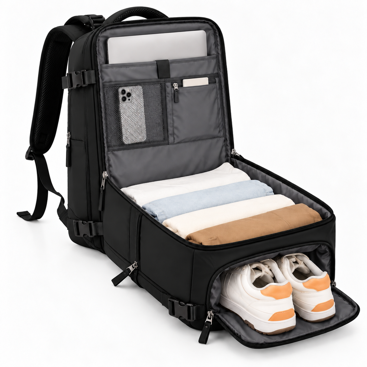 Mochila de Viaje con Compartimentos para Portátil y Zapatos — imagen 32