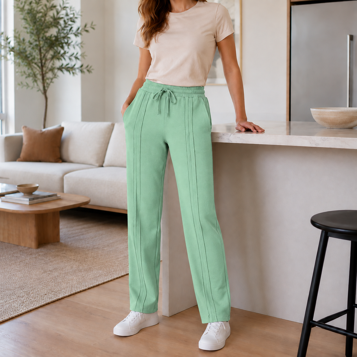 Pantalón Jogger de Dama — 3 pespuntes y tallas S a 3XL — imagen 62