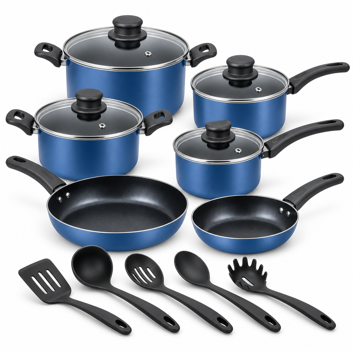 Set de Ollas y Utensilios 13 Piezas — mango ergonómico — imagen 21