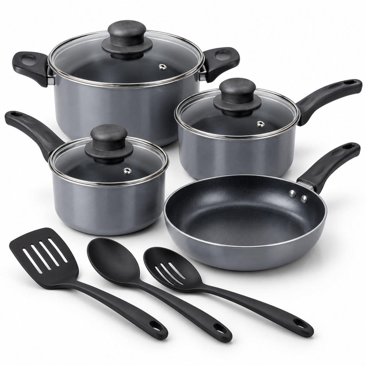Set de Ollas y Utensilios 13 Piezas — mango ergonómico — imagen 22