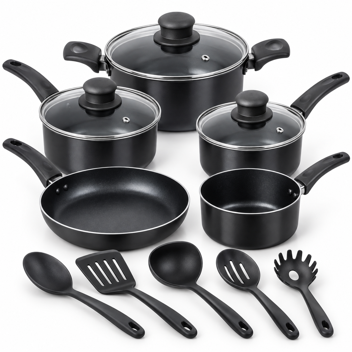 Set de Ollas y Utensilios 13 Piezas — mango ergonómico — imagen 23