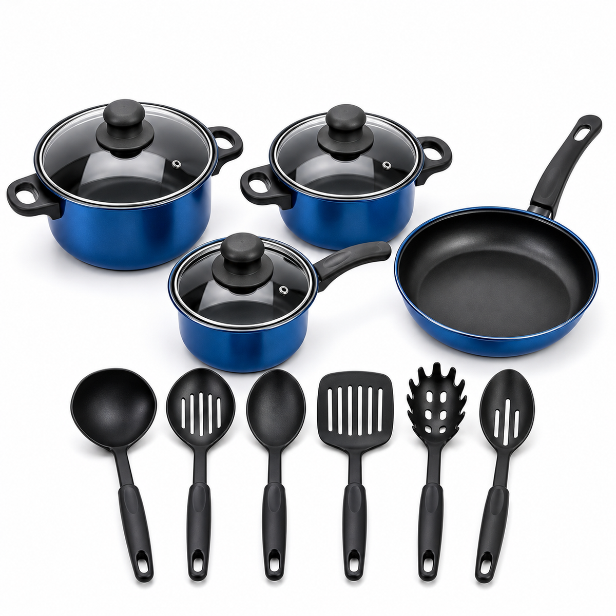Set de Ollas y Utensilios 13 Piezas — mango ergonómico — imagen 26