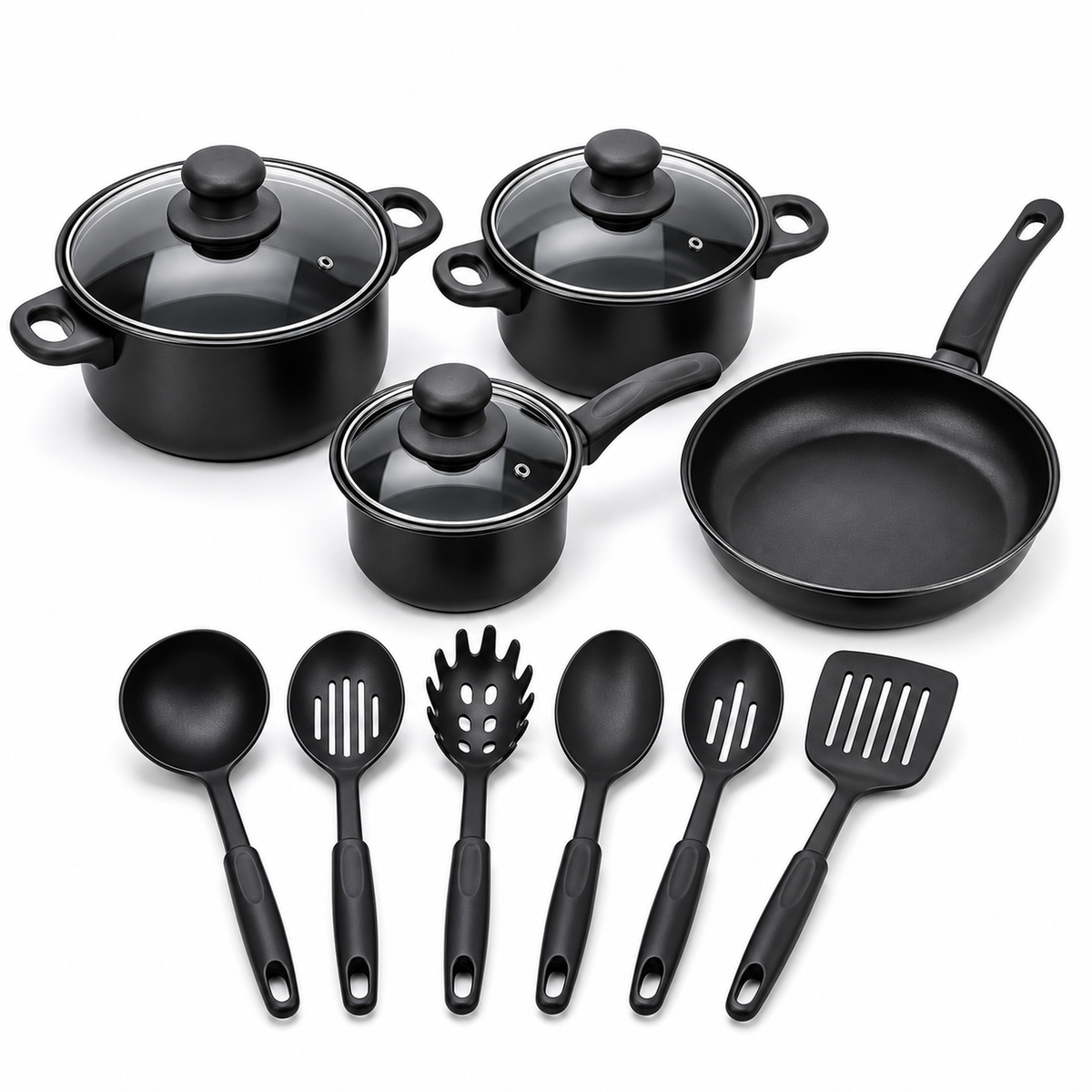 Set de Ollas y Utensilios 13 Piezas — mango ergonómico — imagen 28