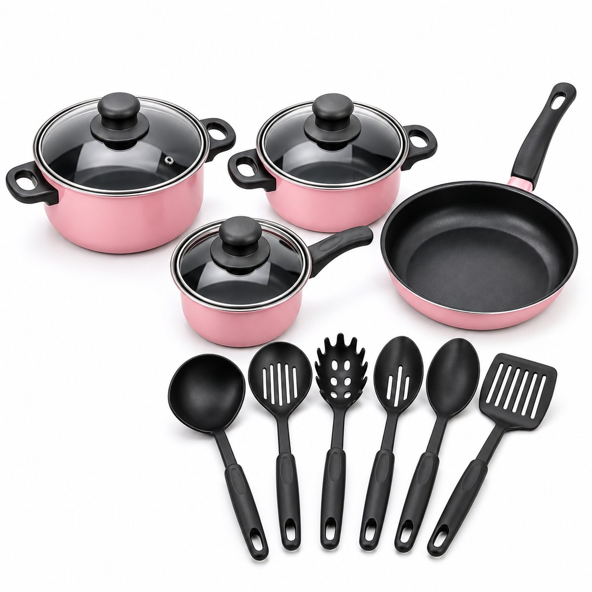Set de Ollas y Utensilios 13 Piezas — mango ergonómico — imagen 30
