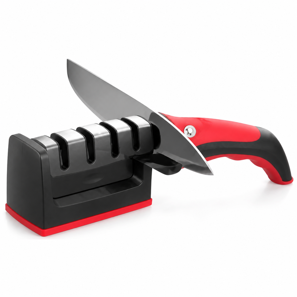 Afilador Manual de Cuchillos 3 Etapas — cerámica y metal