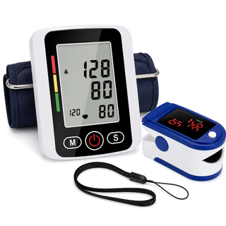 Combo Tensiómetro Digital de Brazo + Oxímetro de Pulso