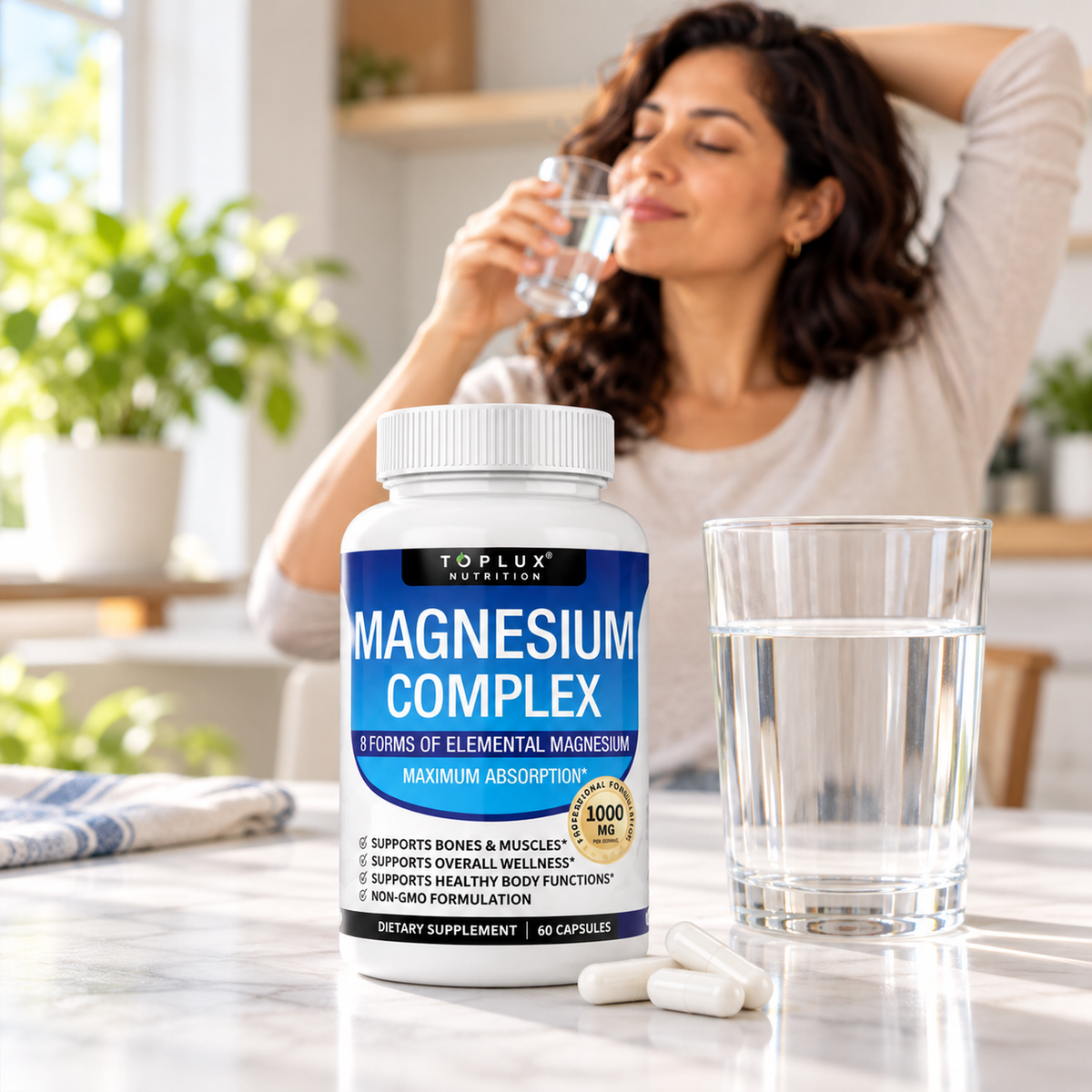 Magnesium Complex — 8 formas de magnesio, 1000 mg por porción