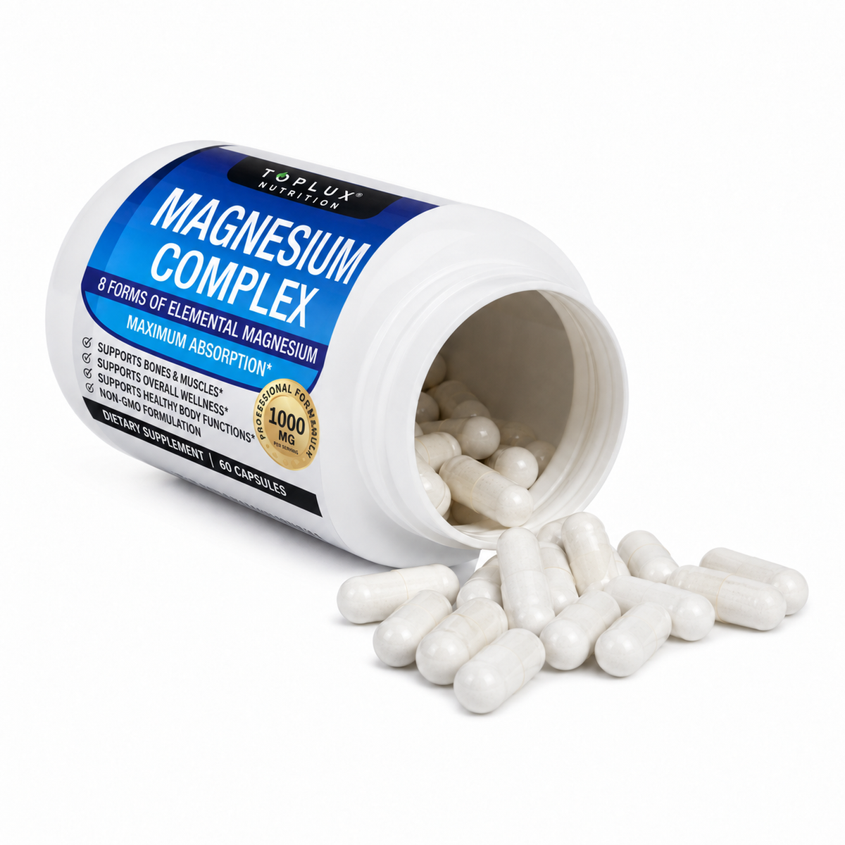 Magnesium Complex — 8 formas de magnesio, 1000 mg por porción