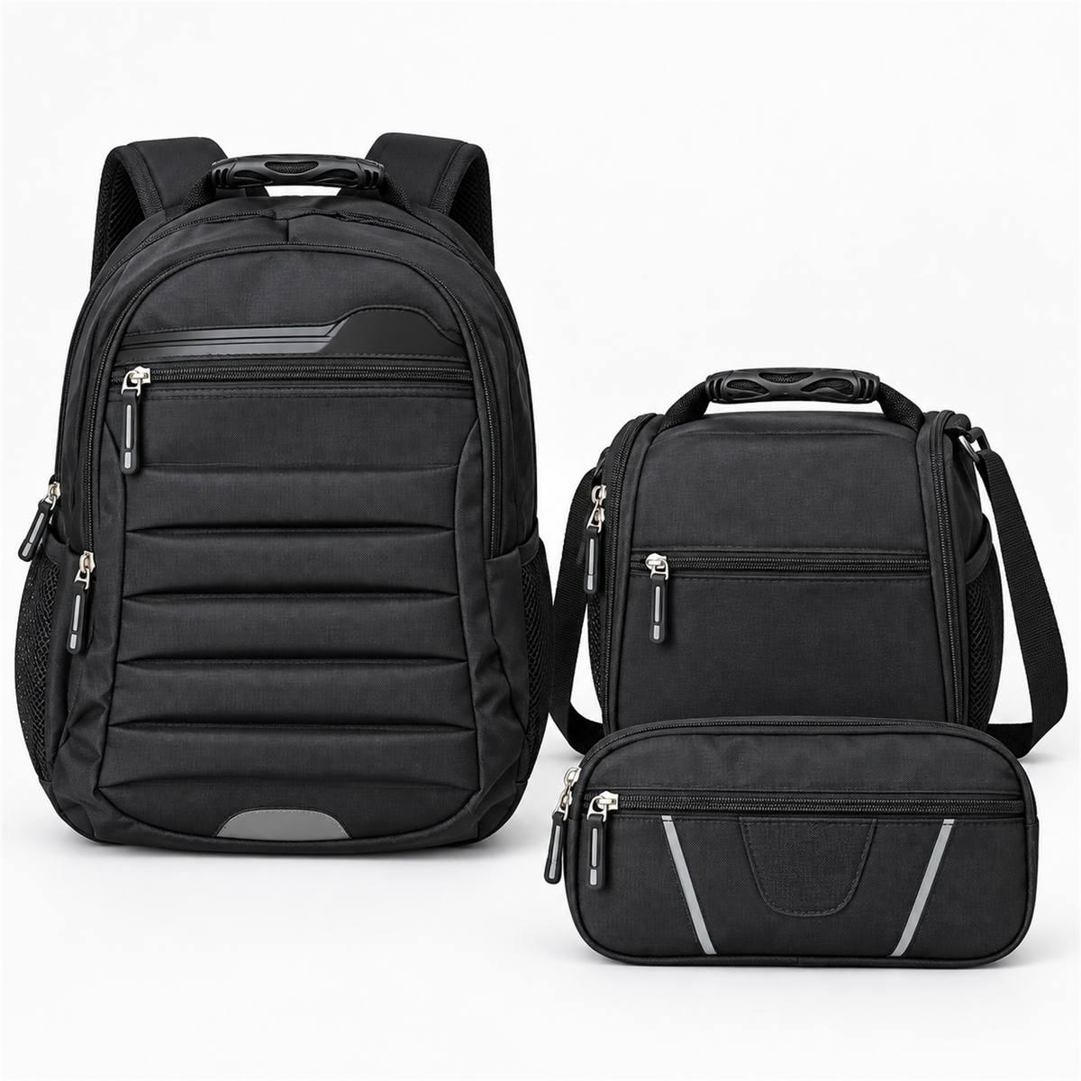 Morral tipo Totto 3 en 1 con lonchera y cartuchera