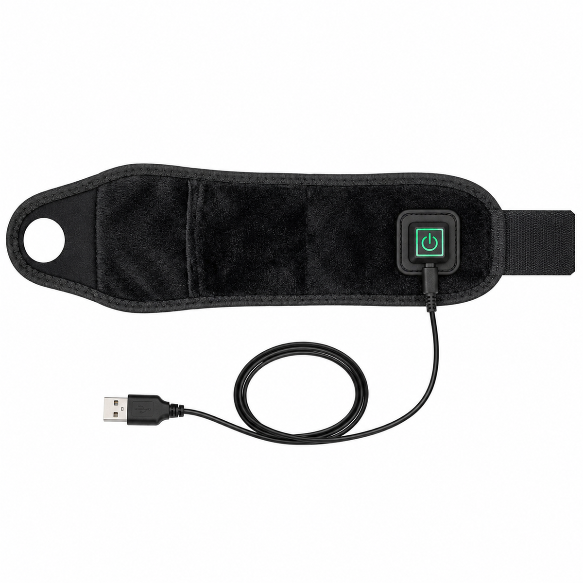 Muñequera térmica USB con soporte para pulgar