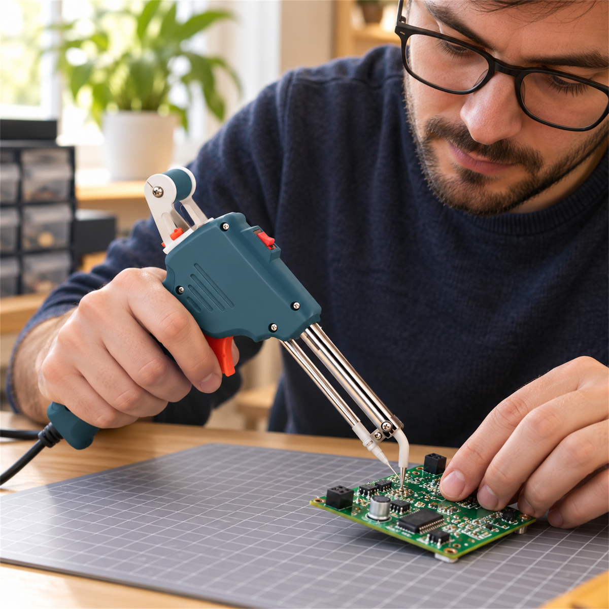 Pistola eléctrica tipo gatillo para soldar