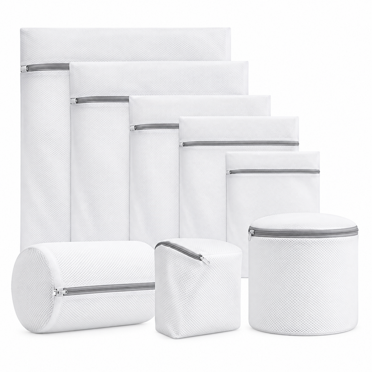 Set de 8 bolsas de malla para lavadora