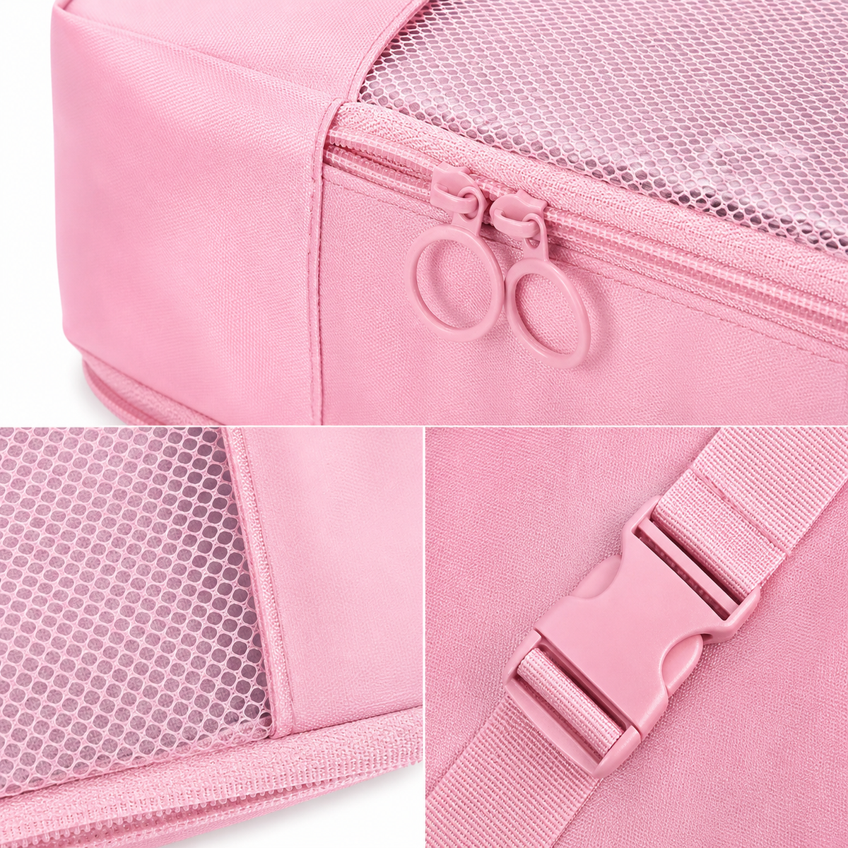 Set de Bolsas Organizadoras de Maleta — nailon con malla — imagen 4