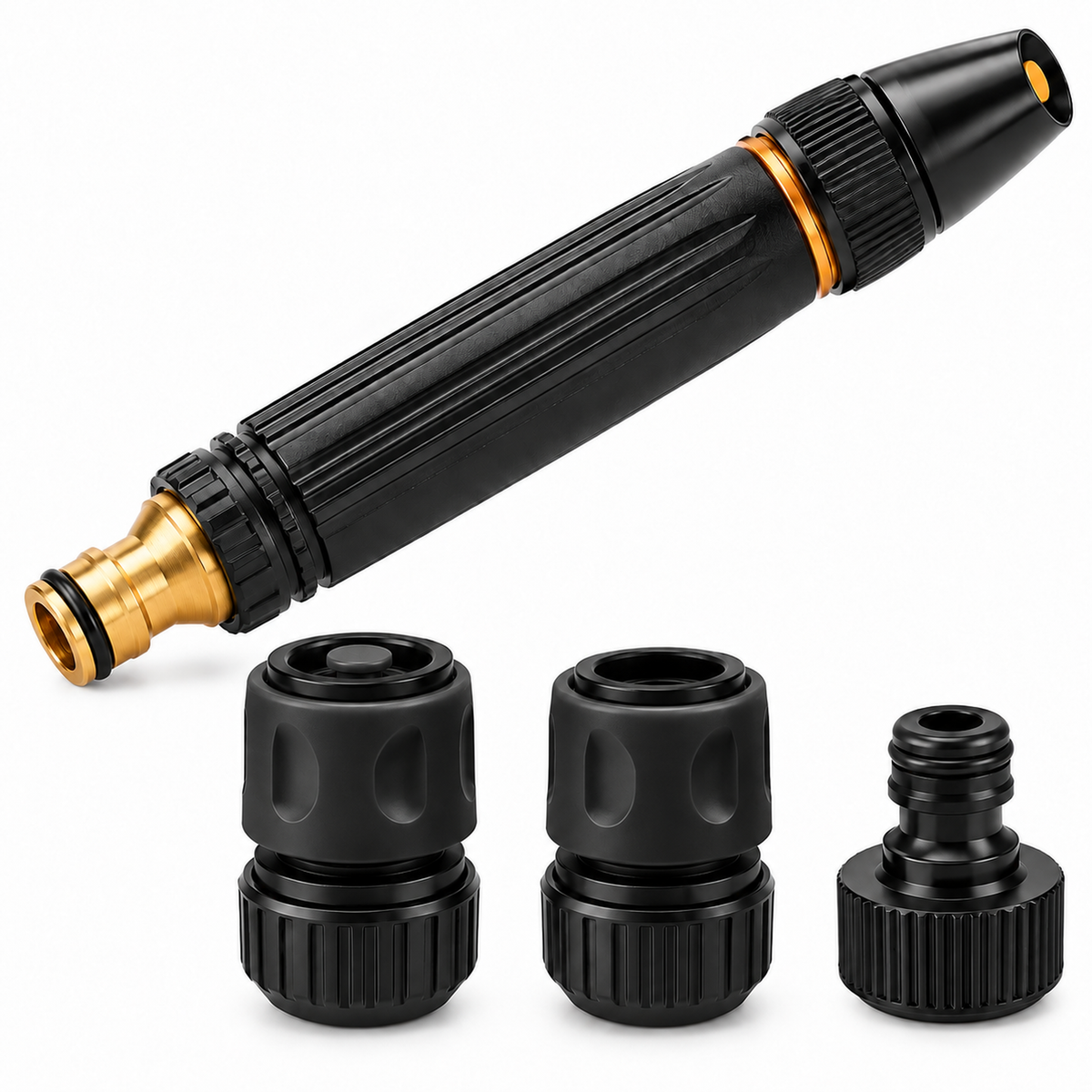 Set de conectores y adaptador para manguera x3