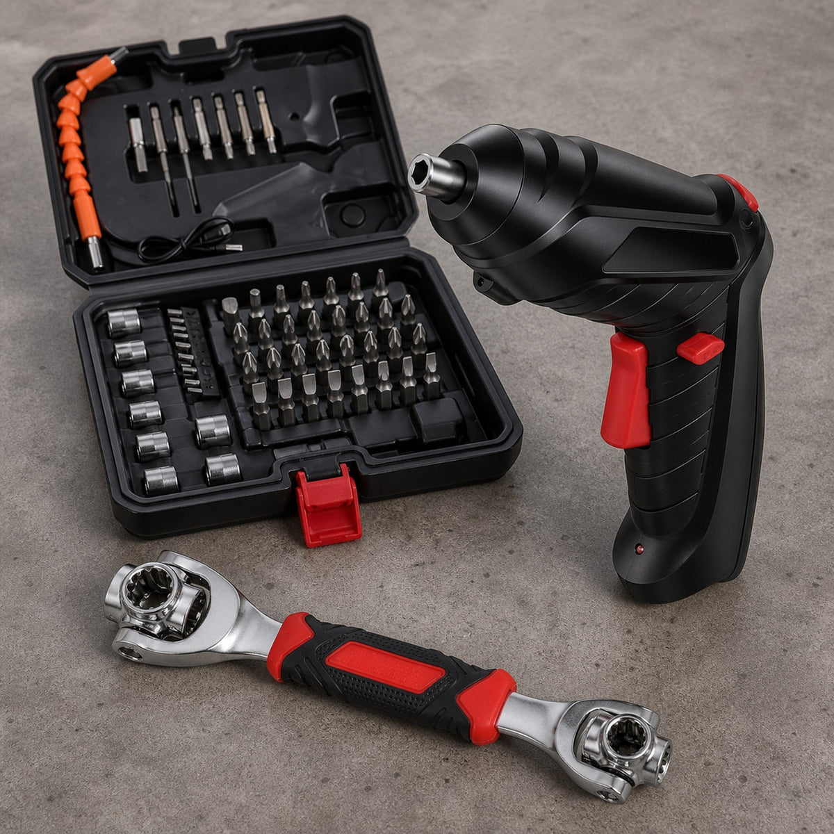 Llave 48 en 1 + Destornillador Eléctrico 47 Piezas — imagen 4