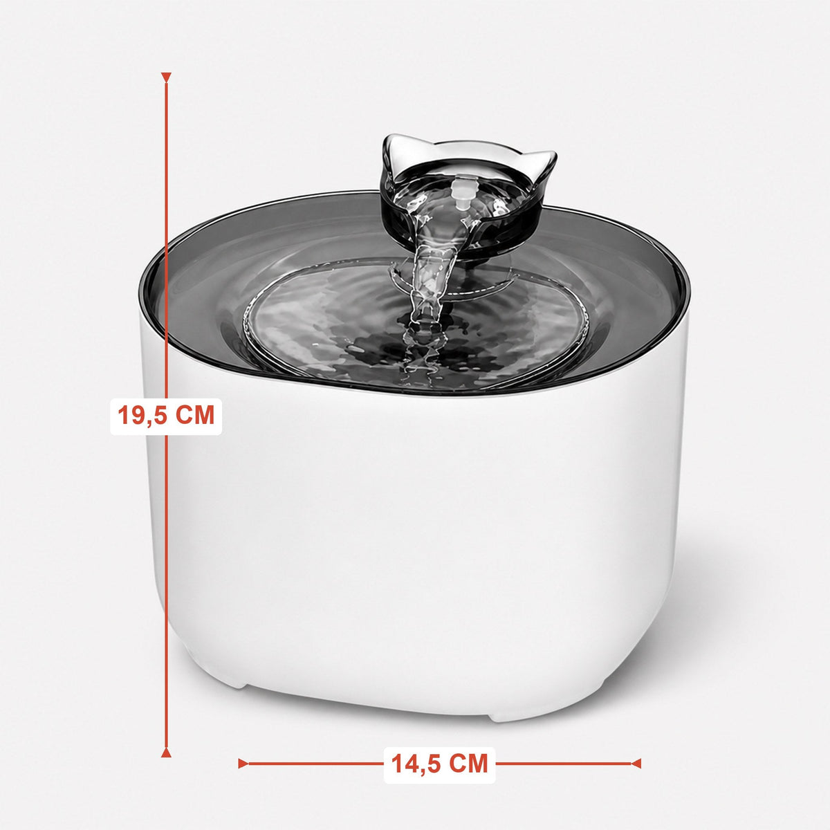 Fuente de Agua para Mascotas Inalámbrica 2,2 L — imagen 6