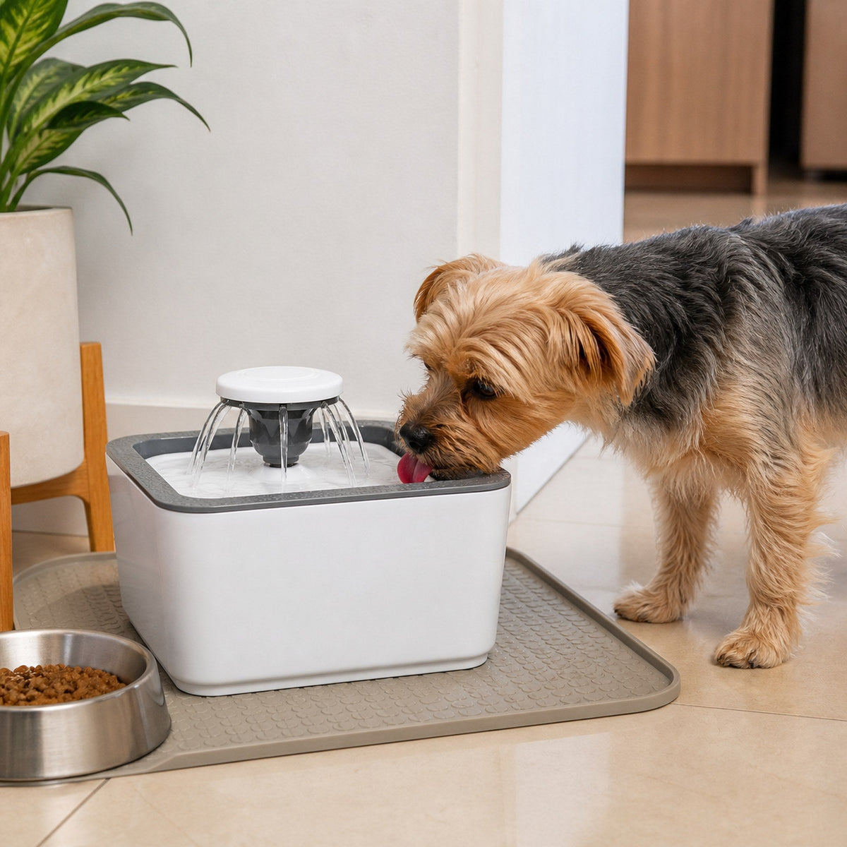 Fuente de Agua para Mascotas 2,5 L — Chorro Múltiple