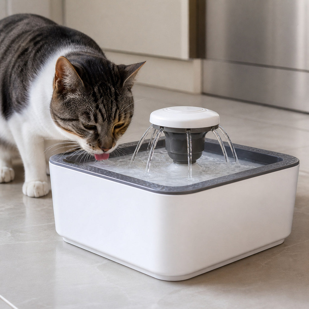 Fuente de Agua para Mascotas 2,5 L — Chorro Múltiple — imagen 3