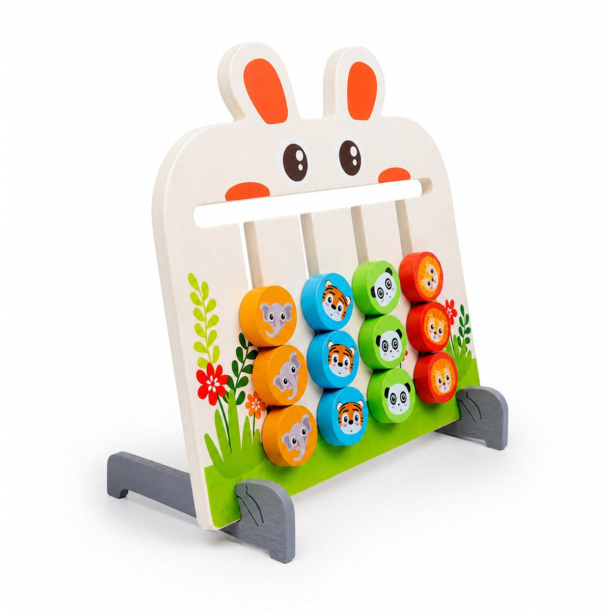 Juego Didáctico de Animales Montessori — madera y tarjetas de secuencia