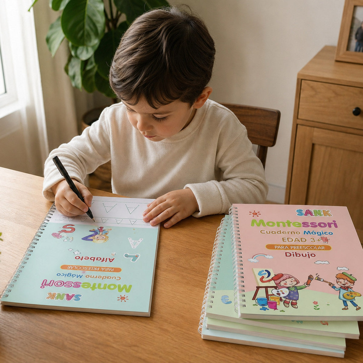 Libros Montessori de Caligrafía — 4 tomos de 64 páginas — imagen 2