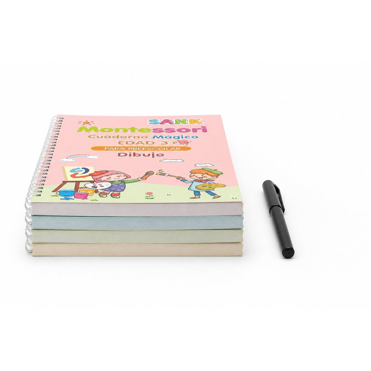 Libros Montessori de Caligrafía — 4 tomos de 64 páginas