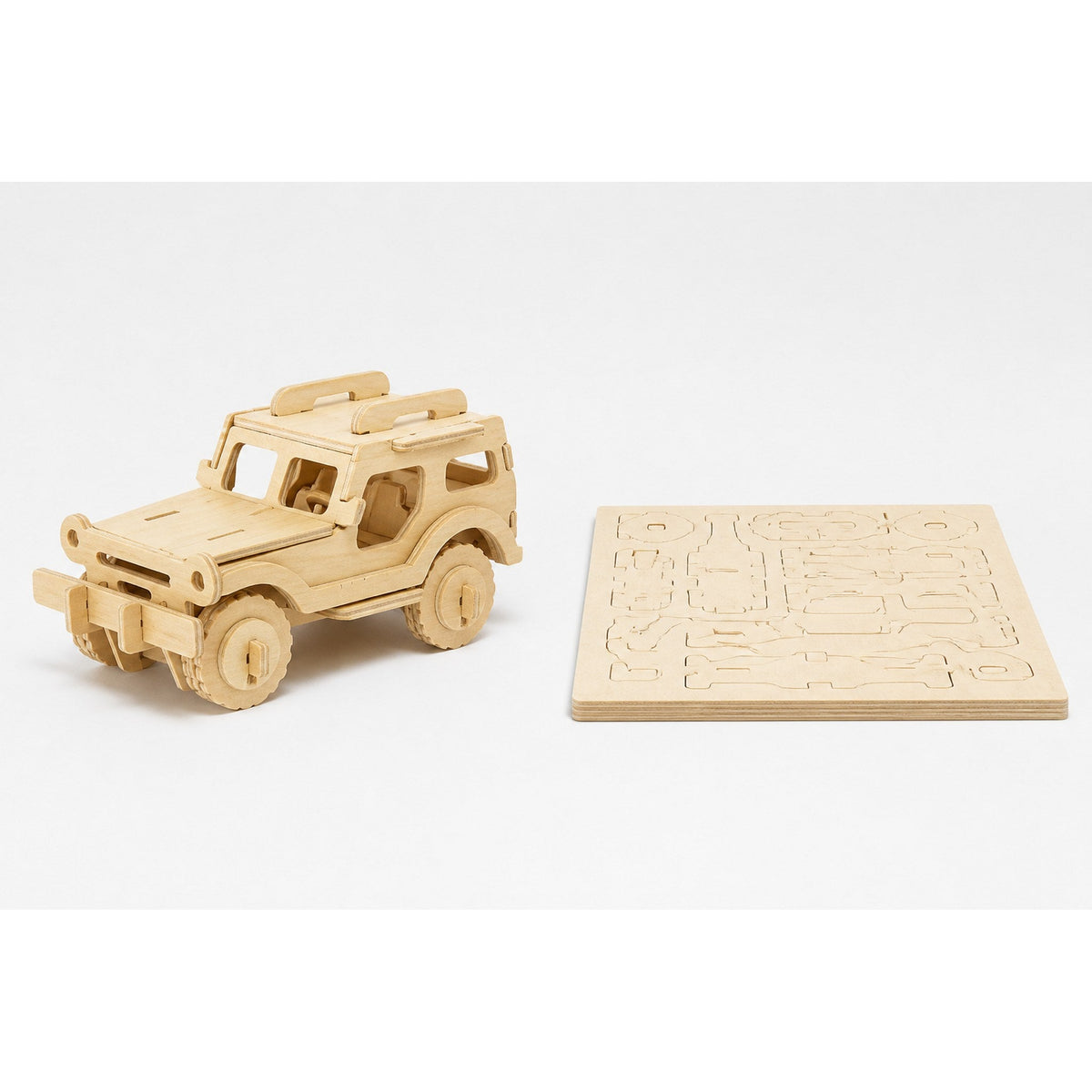 10 Rompecabezas 3D en Madera — más de 30 modelos posibles